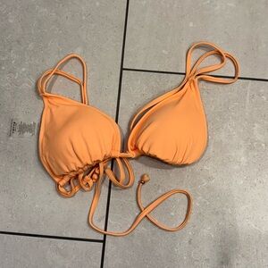 Orange Triangle Bikini Top